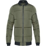 Men's Olive Green Winter Bomber Jacket - Luxurious Warmth and Rugged Style | Advanced Thermal Insulation, Wind & Water-Resistant, Multi-Functional Pockets for Enhanced Practicality