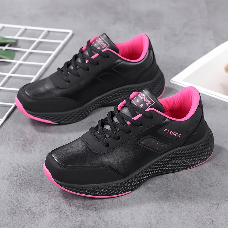 solid color casual sneakers women s lace lightweight soft details 6