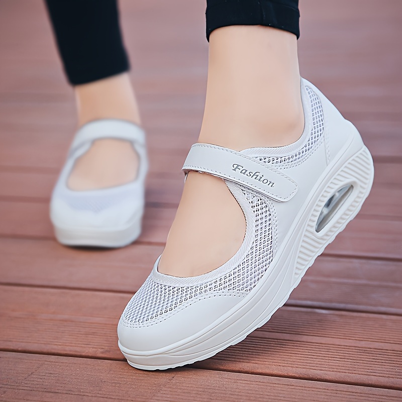 solid color casual sneakers women s ankle band platform soft details 1